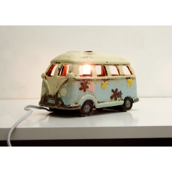 Lampa Lampka ceramiczna - samochód busik